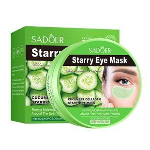 Патчі під очі SADOER Starry Eye Mask з огірком та колагеном 60 шт 00162 фото