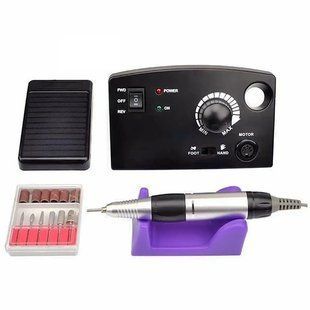Фрезер для манікюру та педикюру Nail Master Pro ZS-602 на 45000 об/хв Чорний 1576 фото