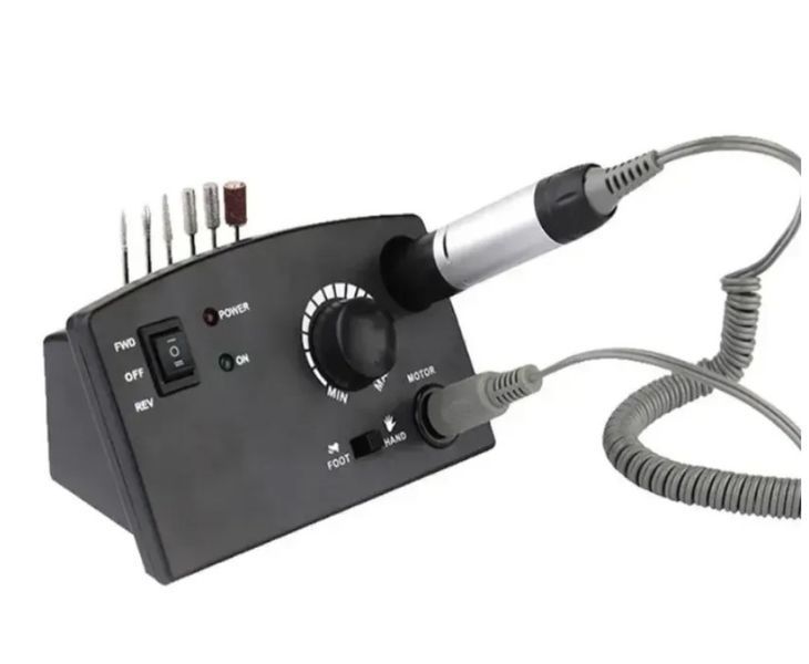 Фрезер для манікюру та педикюру Nail Master Pro ZS-602 на 45000 об/хв Чорний 1576 фото