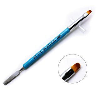 Пензель для манікюру двосторонній CL1 №8 (Блакитний) CL1-8-Blue фото