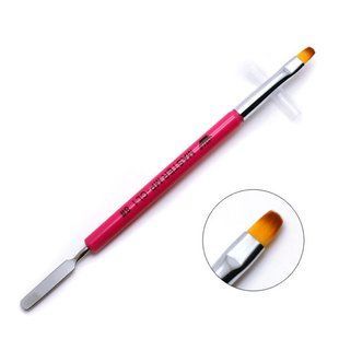 Кисть для манікюру двостороння CL1 №8 (Червона) CL1-8-Red фото
