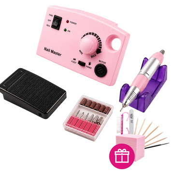 Фрезер для манікюру та педикюру Nail Master Pro ZS-602 на 45000 об/хв Рожевий 1577 фото