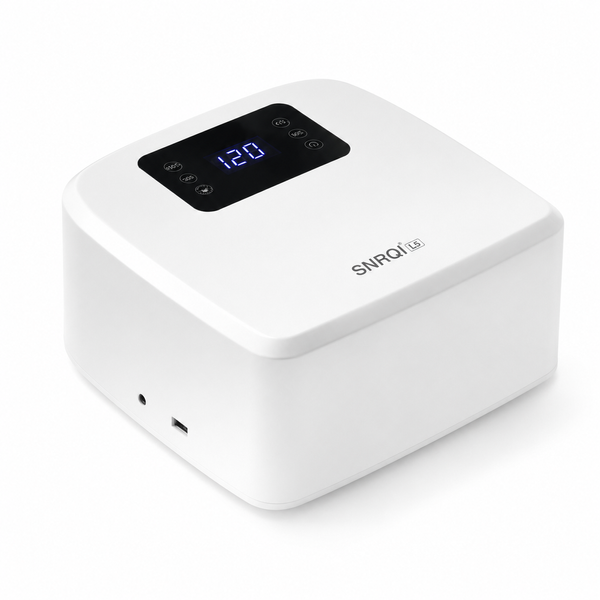 Лампа для маникюра SNRQI L5 80W, 71 LED, таймер 30/60/90/120 сек, белая 00167 фото