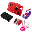 Фрезер для маникюра и педикюра Nail Master Pro ZS-602 на 45000 об/мин Красный 1578 фото