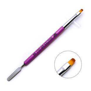 Пензель для манікюру двосторонній CL1 №6 (Фіолетовий) CL1-6-Purple фото