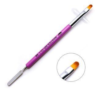 Кисть для маникюра двухсторонняя CL1 №8 (Фиолетовая) CL1-8-Purple фото