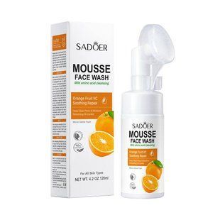 Пінка для вмивання SADOER Mousse Face Wash Orange Fruit VC 120 мл NO.SD05281 фото
