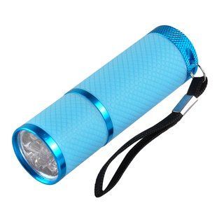 Ліхтарик UV/LED для сушіння гель-лаку, 12 Вт, на батарейках, блакитний 1639 фото
