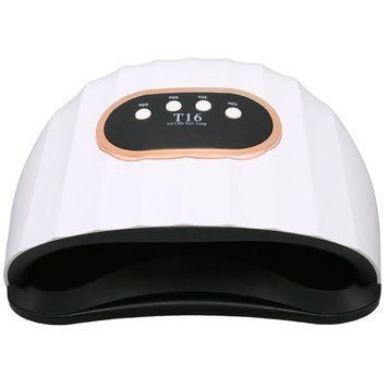 Лампа для манікюру на дві руки LED+UV Sun T16, 258 Вт, біла T16 фото