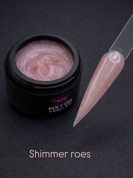 Полигель с шиммером Master Professional Rose 15 г MP-524ShimmerPink15 фото