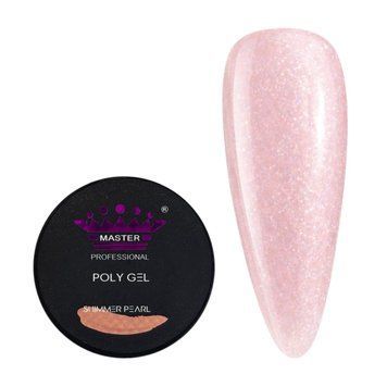 Полігель із шимером Master Professional Pearl 15 г MP-524ShimmerPink15 фото