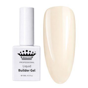 Рідкий моделюючий гель Master Professional Liquid Builder Natural Beiqe, 15 мл 0838 фото