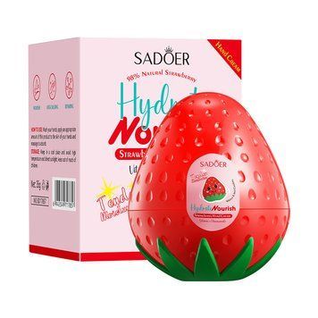 Зволожуючий крем для рук SADOER Strawberry, живлення та м&rsquo;якість, 35 г 00126 фото