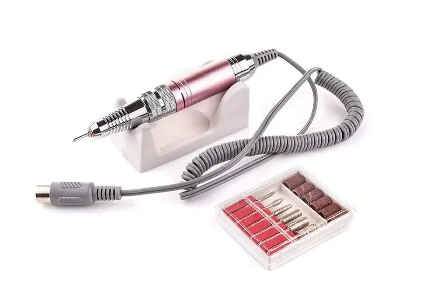 Фрезер для манікюру та педикюру Nail Drill ZS-711 PRO 45000 об/хв 65 Вт Рожевий 1566 фото