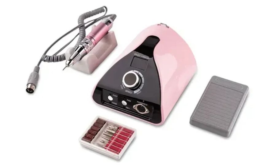 Фрезер для манікюру та педикюру Nail Drill ZS-711 PRO 45000 об/хв 65 Вт Рожевий 1566 фото