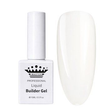 Рідкий моделюючий гель Master Professional Liquid Builder Milky White, 15 мл 0840 фото