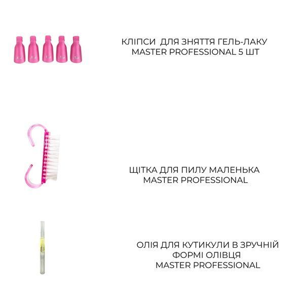 Набор для маникюра и педикюра 19 в 1 без лампы и фрезера Master PLUS 00217 фото