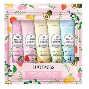 Набір зволожуючих кремів для рук LUOFMISS Fruit, 5&times;30 г 00133 фото