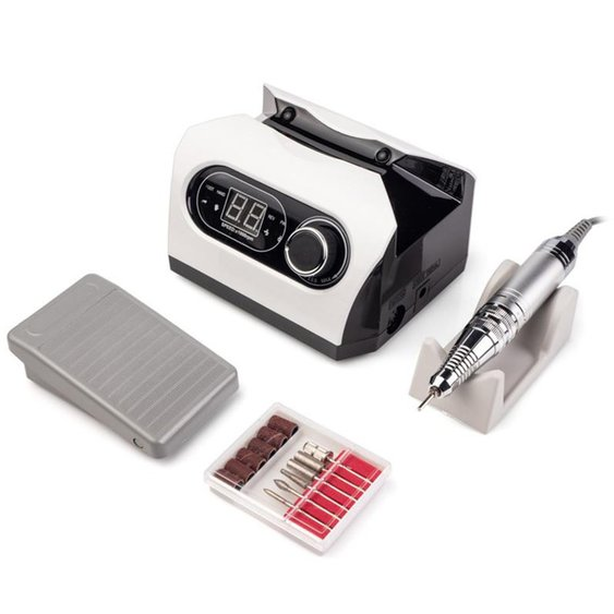 Фрезер для манікюру Nail Drill ZS-717 PRO 45 000 об/хв білий 00181 фото