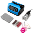Фрезер для манікюру Nail Drill ZS-717 PRO 45 000 об/хв синій 00182 фото