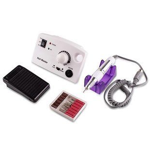 Фрезер для манікюру та педикюру Nail Master Pro ZS-602 на 45000 об/хв Білий 1568 фото