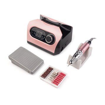 Фрезер для манікюру Nail Drill ZS-717 PRO 45 000 об/хв рожевий 00184 фото