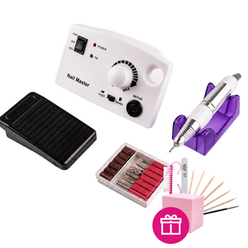 Фрезер для манікюру та педикюру Nail Master Pro ZS-602 на 45000 об/хв Білий 1568 фото