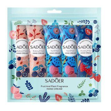 Набір зволожувальних кремів для рук SADOER Fruit And Plant Fragrance, 5&times;30 г 00136 фото