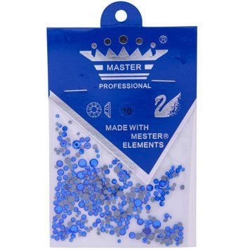 Стрази Swarovski колір №10 різних розмірів Master Professional Камни Swarovski цвет№10 разных размеров Master Professional фото