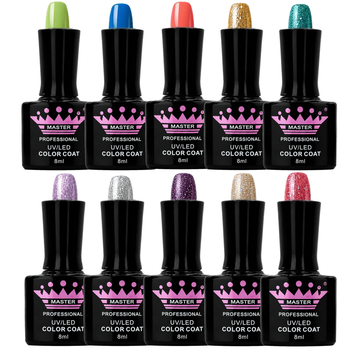 Набор гель-лаков для маникюра Master Professional 10 цветов, 8ml