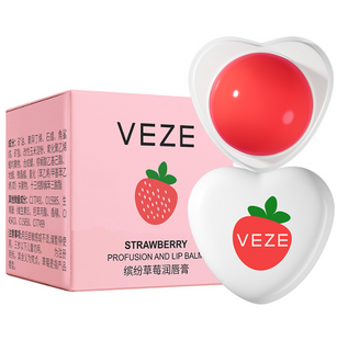 Бальзам для губ з екстрактом полуниці Veze Strawberry Lip Balm, 5.8г 0850 фото