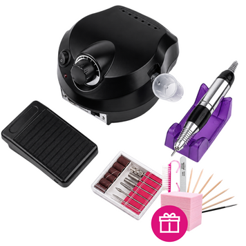 Фрезер для манікюру та педикюру Nail Master Pro ZS-601 на 45000 об/хв Чорний US-202/zs601 фото