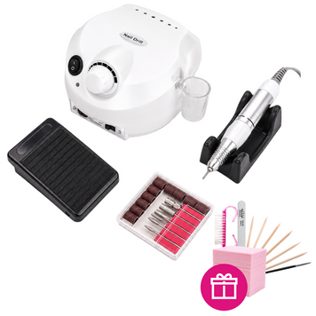 Фрезер для манікюру та педикюру Nail Master Pro ZS-601 на 45000 об/хв Білий US-202/zs601 фото