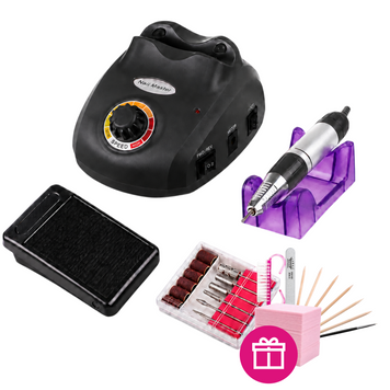 Фрезер для манікюру та педикюру Nail Master Pro ZS-603 на 45000 об/хв Чорний ZS-603 фото