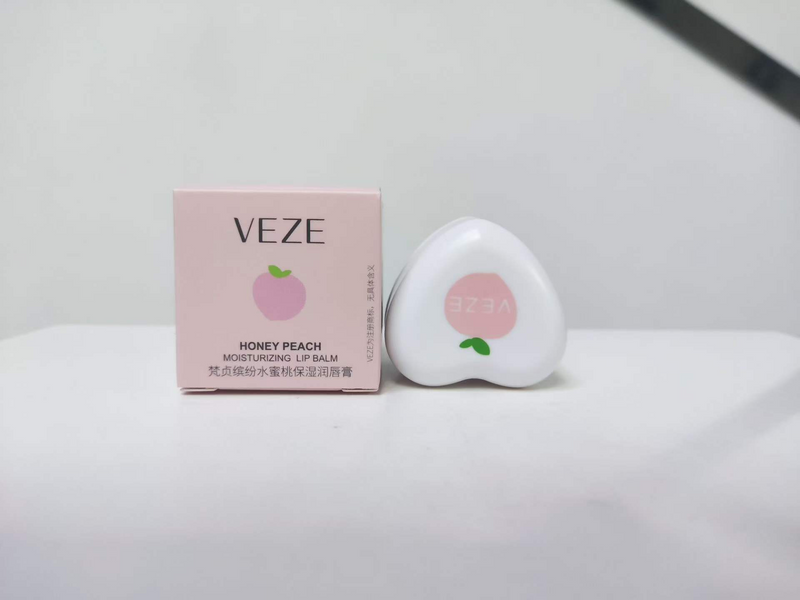Бальзам для губ Veze Honey Peach Moisturizing Lip Balm зволожуючий з персиком 5.8g 0851 фото