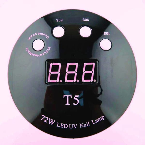 Лампа для маникюра LED+UV Sun T5 на 72 Вт, розовая 1595 фото
