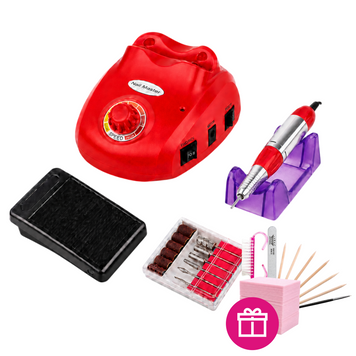 Фрезер для манікюру та педикюру Nail Master Pro ZS-603 на 45000 об/хв Червоний ZS-603 фото