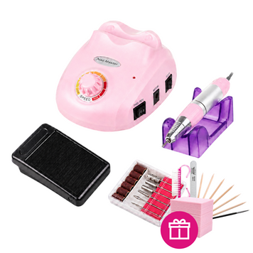 Фрезер для манікюру та педикюру Nail Master Pro ZS-603 на 45000 об/хв Рожевий ZS-603 фото