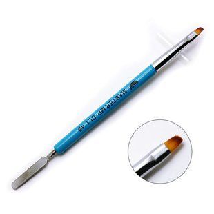 Кисть для маникюра двухсторонняя CL1 №4 (Голубая) CL1-4-Blue фото