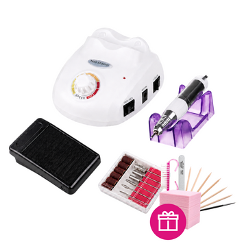 Фрезер для манікюру та педикюру Nail Master Pro ZS-603 на 45000 об/хв Білий ZS-603 фото