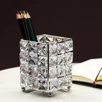 Подставка для кистей с декоративным камнем Серебро S-S 1864 фото