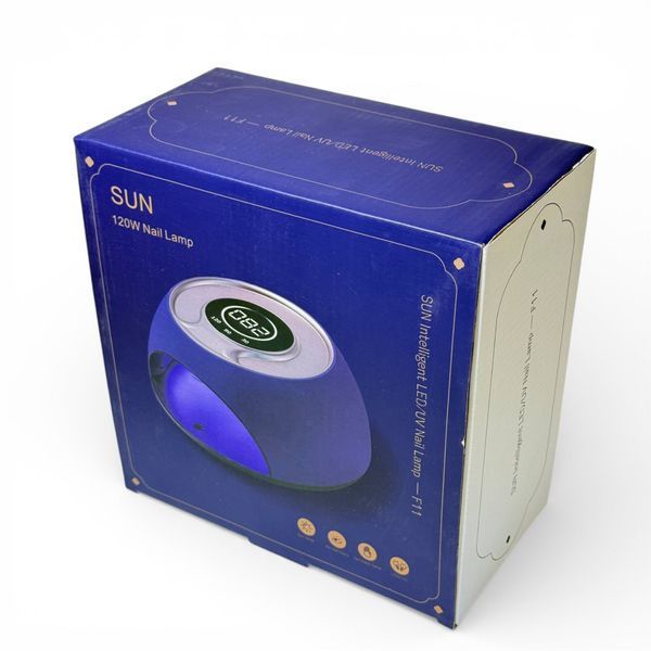 Лампа для маникюра и педикюра SUN F-11, UV/LED, 120 Вт, черная 16005 фото
