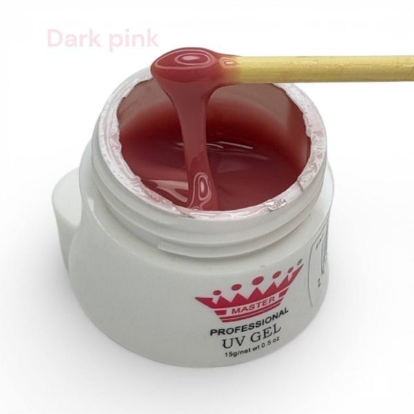 Гель для нарощування нігтів Dark Pink Master Professional, 15 мл 0233 фото