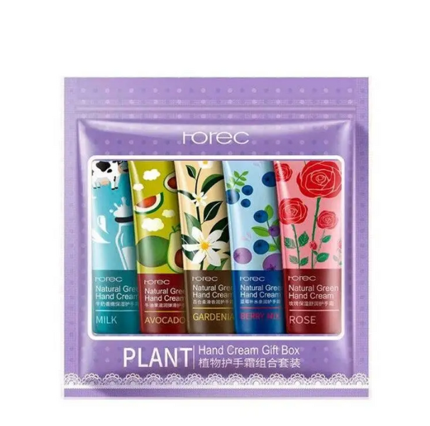 Набір зволожуючих кремів для рук Rorec Hand Cream Gift Box 5шт по 30g 0858 фото
