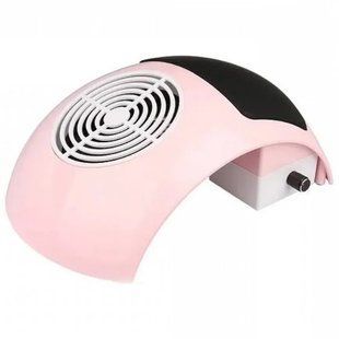 Витяжка для манікюру та педікюру з регулятором Nail Dust Collector BQ-607 на 80 Вт Рожева 1592 фото