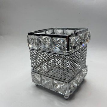 Подставка для кистей с декоративным камнем Серебро 12S-S 1858 фото