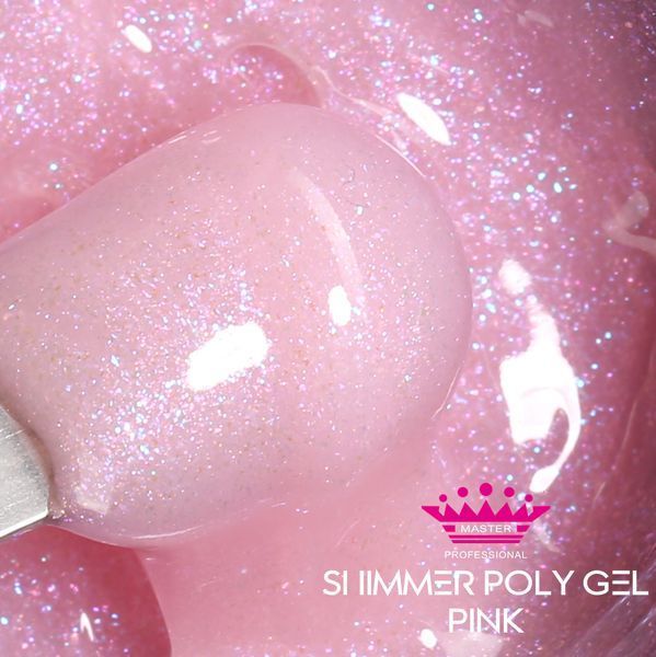 Полигель с шиммером Master Professional Pink 15 г MP-524ShimmerPink15 фото