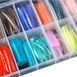 Набір верхніх форм для нарощування нігтів MIX Color, 144 шт, 12 розмірів, багаторазові 0874 фото 2