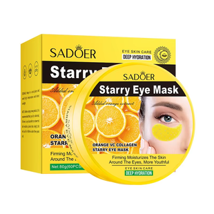 Патчі під очі SADOER Starry Eye Mask з вітаміном C (апельсин) 60 шт 00158 фото