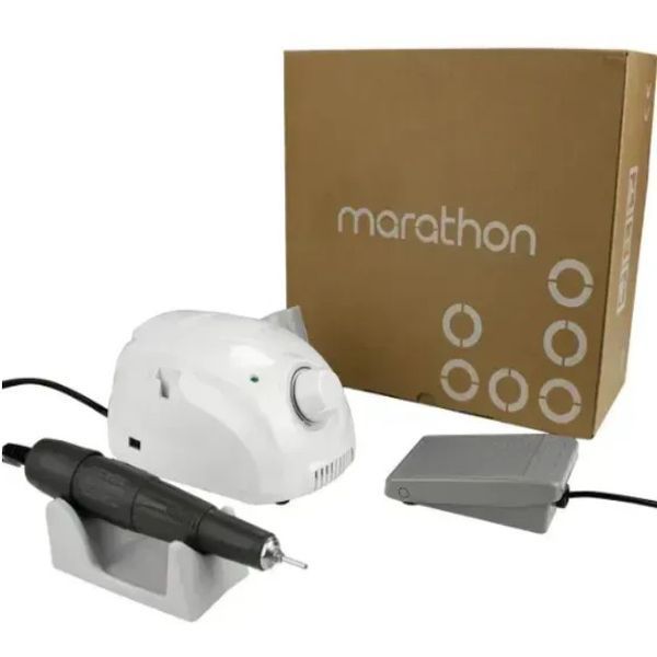 Фрезер для маникюра и педикюра, Marathon 3 Champion 35 000 об/мин, 45 Вт, белый 1586 фото